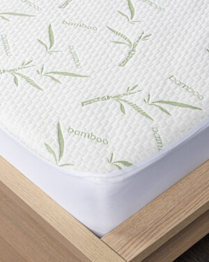 Bamboo Nepriepustný chránič matraca s lemom, 180 x 200 cm + 30 cm, 180 x 200 cm