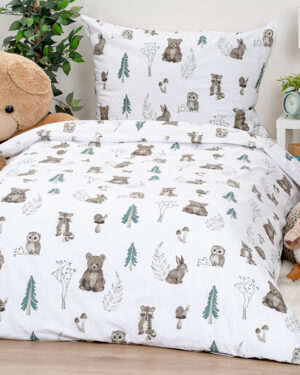 Bavlnené obliečky Forest Friends, 140 x 200 cm, 70 x 90 cm