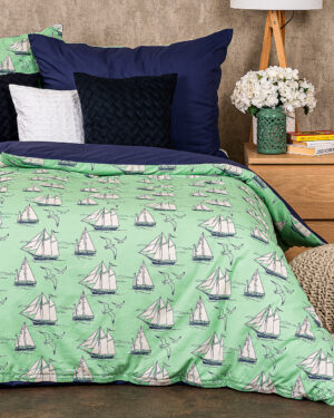 Bavlnené obliečky Sail, 140 x 200 cm, 70 x 90 cm