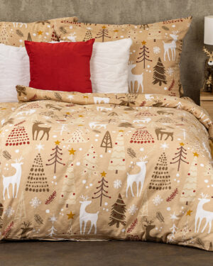 Flanelové obliečky Festive, 160 x 200 cm, 70 x 80 cm