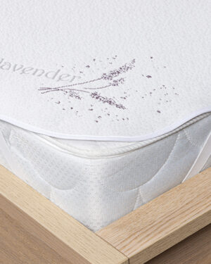 Lavender Nepriepustný chránič matraca s gumou, 90 x 200 cm, 90 x 200 cm