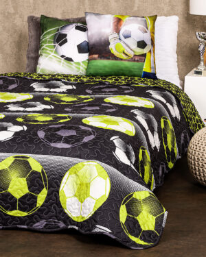 Prehoz na posteľ Football, 140 x 220 cm