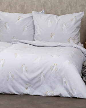 Vianočné bavlnené obliečky Angels, 160 x 200 cm, 70 x 80 cm