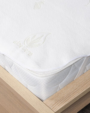 4home Aloe Vera Nepriepustný chránič matraca s gumou, 180 x 200 cm