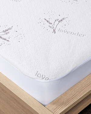 4home Lavender Nepriepustný chránič matraca s lemom, 200 x 200 cm