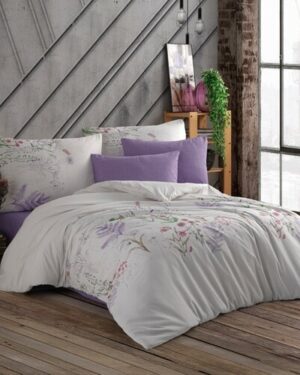 Bedtex Bavlnené obliečky Liva fialová, 140 x 200 cm, 70 x 90 cm