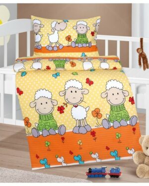 Bellatex Detské krepové obliečky do postieľky 90 x 135 cm, 45 x 60 cm