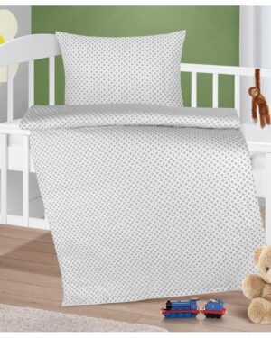 Bellatex Detský set vankúša a prikrývky Kosoštvorce sivá, 75 x 100 cm, 42 x 32 cm