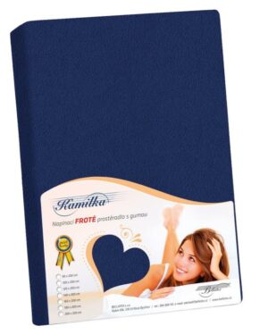 Bellatex Froté prestieradlo námornícka modrá, 90 x 200 cm