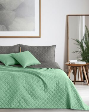 DecoKing Prehoz na posteľ Axel zelená, 220 x 240 cm, 220 x 240 cm