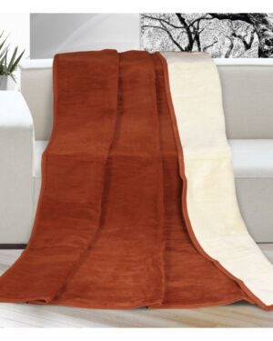 Bellatex Deka XXL / Prehoz na posteľ Kira terrakota, 200 x 230 cm, 200 x 230 cm