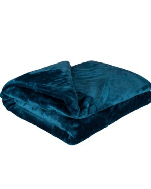 Jahu Deka XXL / Prehoz na posteľ petrolejová, 200 x 220 cm