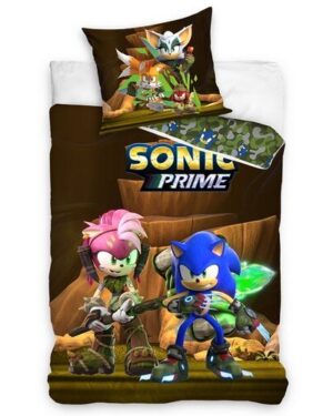 Carbotex Detské obliečky Ježko Sonic a Amy Rose, 140 x 200 cm, 70 x 90 cm