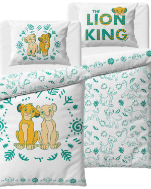 Detské obliečky Leví Kráľ Simba a Nala, 140 x 200 cm, 70 x 90 cm