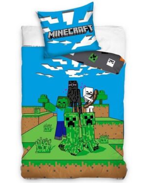 Carbotex Detské obliečky Minecraft Mob Monsters, 140 x 200 cm, 70 x 90 cm