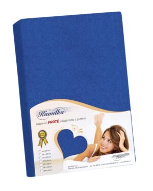 Bellatex Froté prestieradlo Kamilka tmavomodrá, 160 x 200 cm