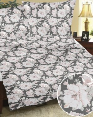 Bellatex Krepové obliečky Ruže biela, 140 x 200 cm, 70 x 90 cm