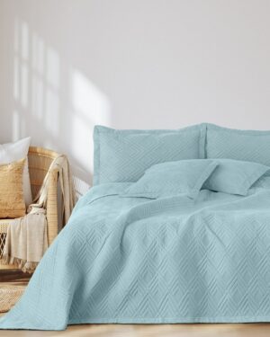 Restilo Prehoz na posteľ Ophelia modrá, 220 x 240 cm