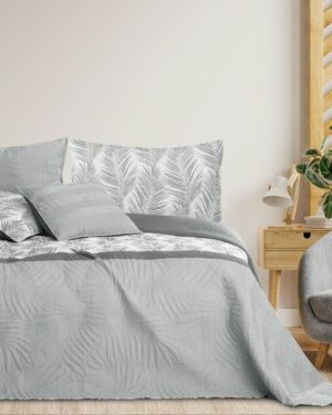 Restilo Prehoz na posteľ Tropical Bonaire sivá, 220 x 240 cm