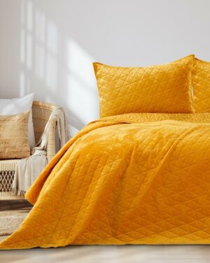 Restilo Prehoz na posteľ Laila honey, 220 x 240 cm